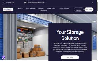 American Mini Storage website