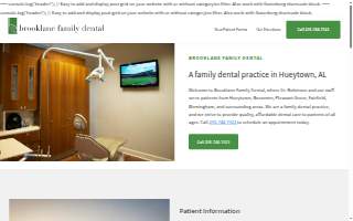 Brooklane Family Dental website