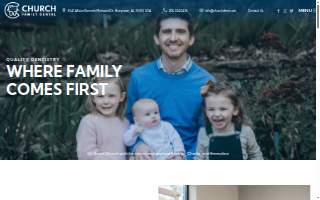Church Family Dental website