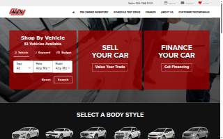 City Auto Sales of Hueytown website