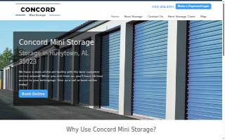 Concord Mini Storage website
