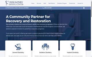 Foundry Dental Center website