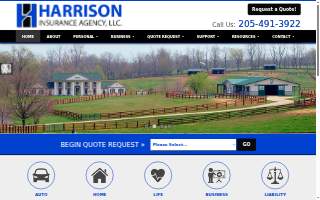 Harrison Insurance LLC website