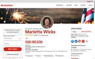 Marietta Wicks - State Farm Insurance Agent website
