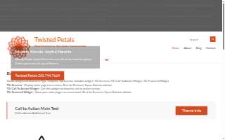 Twisted Petals Florist of Hueytown website
