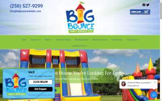Big Bounce Rentals website