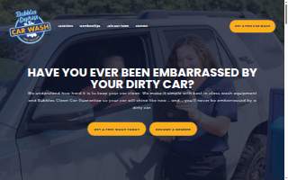 Bubbles Express Car Wash website