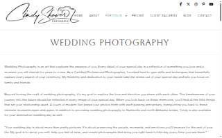 Cindy Shaver Photography website