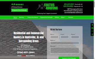 Coltus Roofing & Construction, LLC website