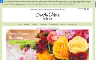 Country Home Florist website