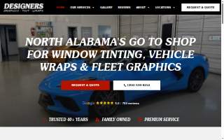 DESIGNERS Graphics Tint & Wraps website
