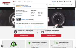 Discount Tire of Huntsville website