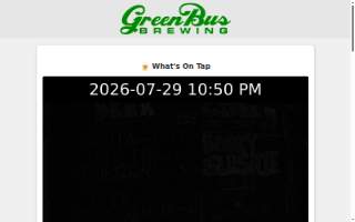 Green Bus Brewing website