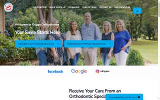 Griggs Orthodontics website