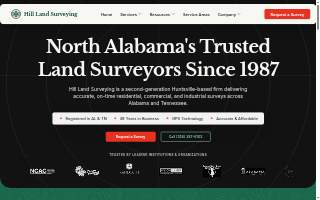 Hill Land Surveying Inc. website