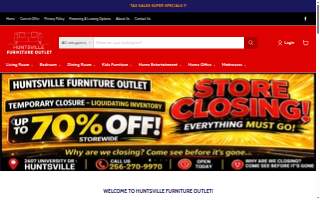 Huntsville Furniture Outlet website