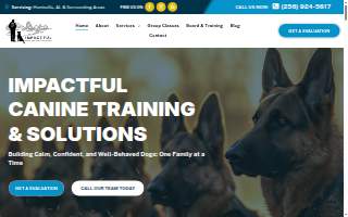 Impactful Canine Training, Huntsville Alabama website
