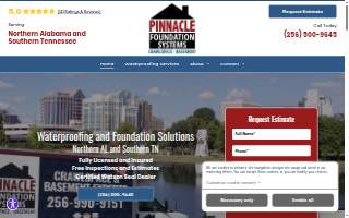 Pinnacle Foundation Systems website