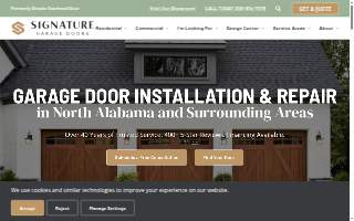Signature Garage Doors website