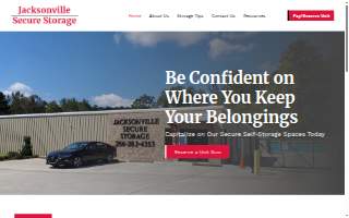 Jacksonville Secure Storage website