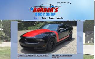 Barber's Body Shop,inc website