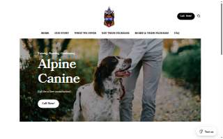 Alpine Canine LLC of Leeds website
