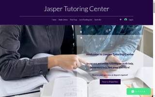 Jasper Tutoring Center website