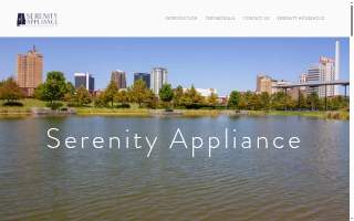 Serenity Appliance of Leeds website