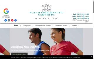 Walch Chiropractic Center PC - Dr. Alan C. Walch, Jr website