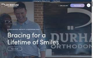 Durham Orthodontics website