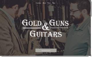Gold Guns and Guitars website