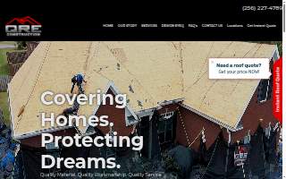 QRE Construction, LLC website