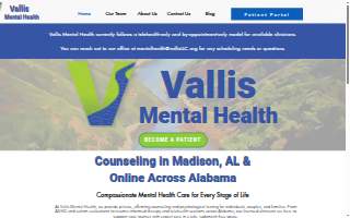 Vallis Mental Health of Madison website