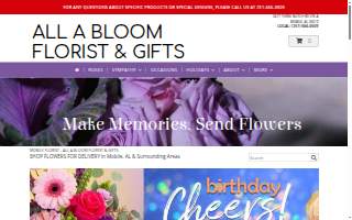 All A Bloom Florist website