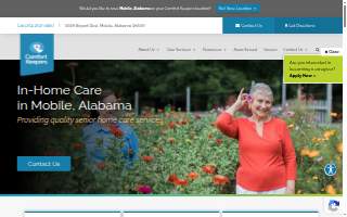 Comfort Keepers Home Care of Mobile website