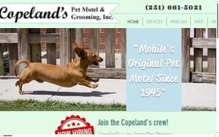 Copeland's Pet Motel & Grooming, Inc. website