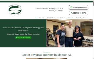 Grelot Physical Therapy website