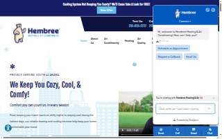 Hembree Heating & Air Conditioning website
