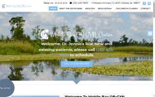 Mobile Bay OB-GYN Center website