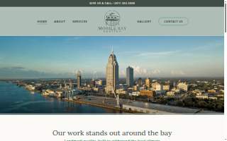 Mobile Bay Roofing & Construction website