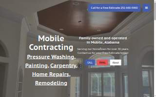 Mobile Contracting website
