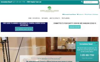 Mobile Memorial Gardens Funeral Home website