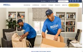 Admiral Movers website