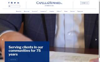 Capell & Howard, P.C. - Attorneys At Law website