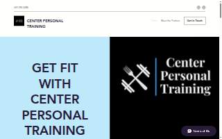 Center Personal Training website