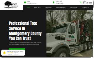 CMT Tree Service of Montgomery website