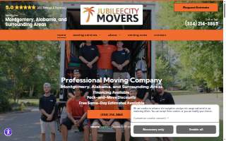 Jubilee City Movers of Montgomery website