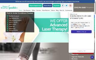 Montgomery Foot Care Specialists website
