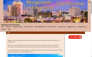 Montgomery Land Surveying website