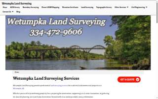 Wetumpka Land Surveying website